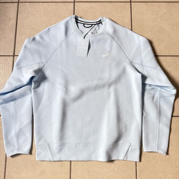 Nike x NOCTA Tech Fleece Crew Cobalt Blue Tint Sz 4-XL Mens